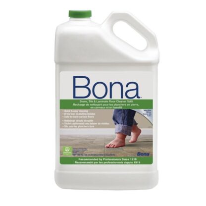 Bona Floor Cleaner, 160 oz, Liquid, Pleasant, Turquoise WM700056004