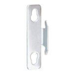 Kenney Single Curtain Rod Bracket, Zinc, Silver, Nail Mounting KN851