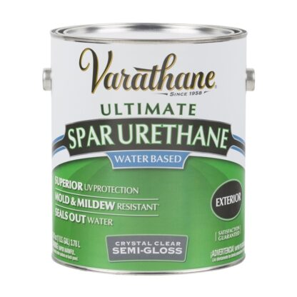 Varathane Exterior Clear Semi-Gloss Water Based 3.78 L Y250131