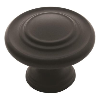 Amerock BP1586FB 1-5/16" Inspirations Cabinet Knob - Matte Black