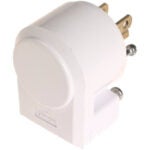 Leviton 515AN-010 15 Amp Grounding Angle Plug - White