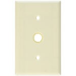 Leviton 86018-740 1-Gang Telephone Wall Plate - Ivory