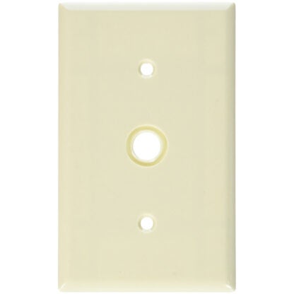 Leviton 86018-740 1-Gang Telephone Wall Plate - Ivory