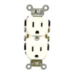 Leviton CR15-702-OOW 15 Amp Duplex Receptacle - White