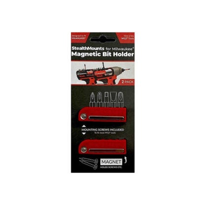 Metalmark BH-MW12-RED-2 Milwaukee Magnetic Bit Holder - 2PK