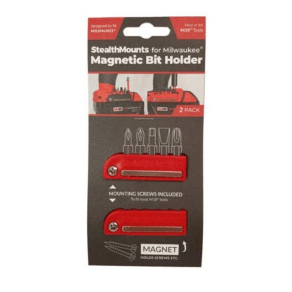 Metalmark BH-MW18-RED-2 Milwaukee Magnetic Bit Holder - 2PK