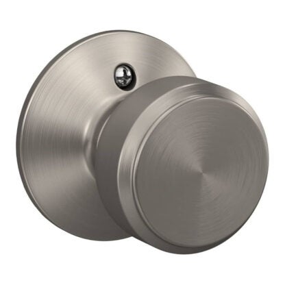 Schlage F170BWE619 Bowery Closet Knob with Collins Trim - Satin Nickel