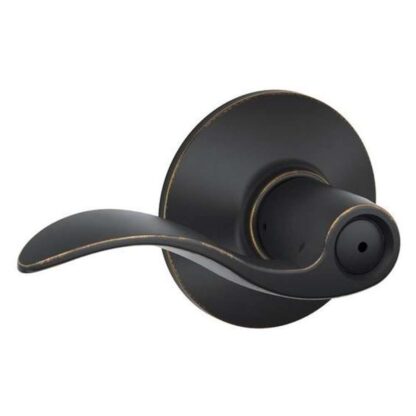 Schlage F40ACC716 Accent Bath Lever - Aged Bronze