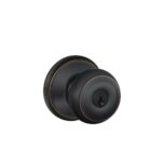 Schlage F51GEO716 Georgian Keyed Knob - Aged Bronze