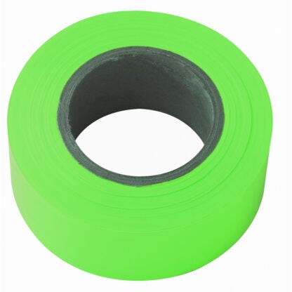 Irwin 65604 1-3/16" x 150' Flagging Tape - Lime