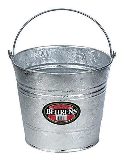 Behrens 1214 Hot Dipped Steel Pail 14 Quarts