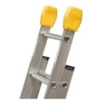 LOUISVILLE LP-5510-00 Ladder End Caps,Aluminum,375 Lb.,PR