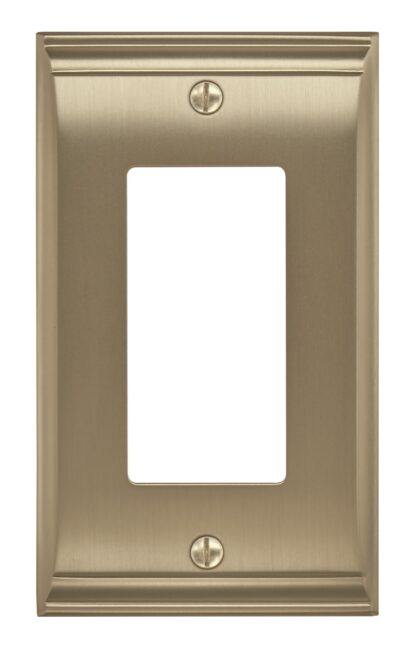 Amerock BP36504BBZ Candler 1-Decora Wall Plate - Golden Champagne