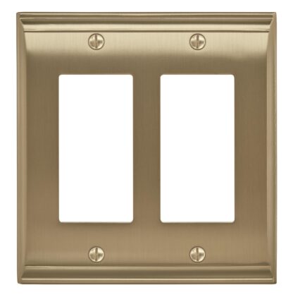 Amerock BP36505BBZ Candler 2-Decora Wall Plate - Golden Champagne