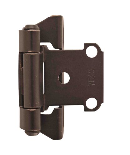 Amerock BPR7566ORB 1/4" Partial Wrap Overlay Cabinet Hinge - Oil-Rubbed Bronze