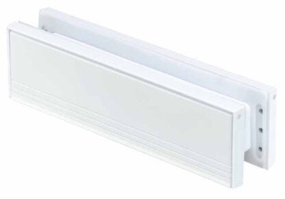 Artec 452-02 1-3/4" x 8-3/4" Draft Dodger Aluminum Mail Slot - White