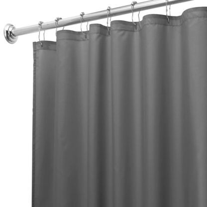 IDesign Shower Curtains Charcoal - Charcoal Shower Curtain Liner