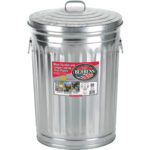 Behrens High Grade 20 Gal Galvanized Steel Garbage Can with Lid