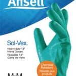 Ansell 37002 Sol-Vex Nitrile Gloves - Medium