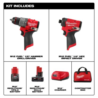 Milwaukee 3497-22 M12 Fuel 2-Tool Combo Kit