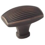 Amerock Sea Grass 1-1/2 in (38 Mm) Length Oil-Rubbed Bronze Square Cabinet Knob