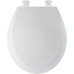 Church Seat 14.375 in.W Lift-Off Round Closed Front Toilet Seat in White