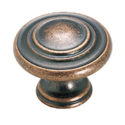 Amerock BP1586WC 1-5/16" Inspirations Cabinet Knob - Weathered Copper