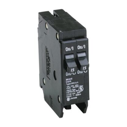 Eaton Corporation Br1515 Single Pole Tandem Circuit Breaker 120V 2-15-Amp