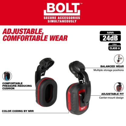 Milwaukee 48-73-3250 Bolt 24dB CSA Class A Earmuffs