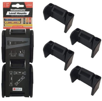 Metalmark Industrial 109910 Universal Level Mount Black - Pack of 6