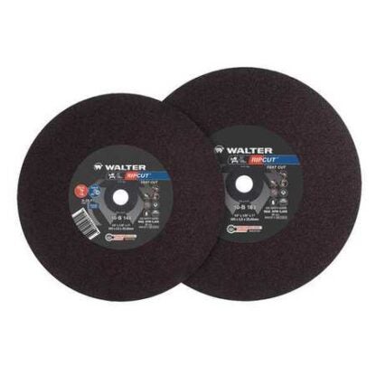 WALTER SURFACE TECHNOLOGIES RIPCUT 18 in. X 1 in. Arbor X 3/16 in. T1 GR A24FC Cutting Disc (10-Pack)