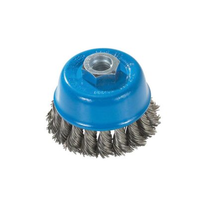 Walter 13F314 Knot Twisted Wire Cup Brush Deburring Power W/Threaded Arbor Hole