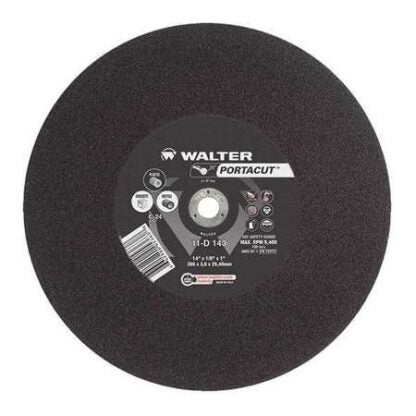 WALTER SURFACE TECHNOLOGIES Portacut 14 in. X 1 in. Arbor X 1/8 in. T1 C24 Cutting Wheels (10-Pack)