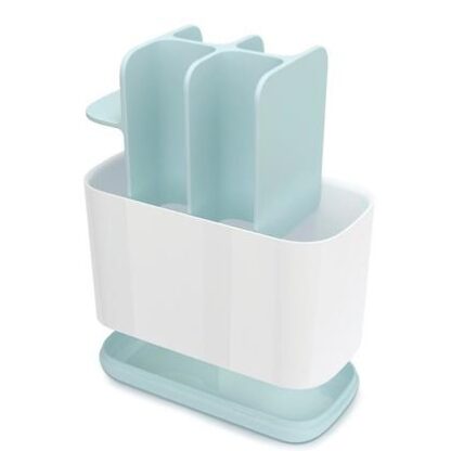 Joseph Joseph 70501 EasyStore Toothbrush Holder Bathroom Storage Organizer Caddy Large Blue