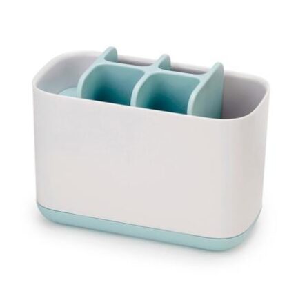 Joseph Joseph 70501 EasyStore Toothbrush Holder Bathroom Storage Organizer Caddy Large Blue