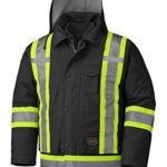 Pioneer V1120470-3XL 6-in-1 Waterproof Winter Hi-Viz Jacket - Black - 3XL