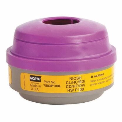 Honeywell 7583P100L Organic Vapor and Acid Gas Respirator Cartridge