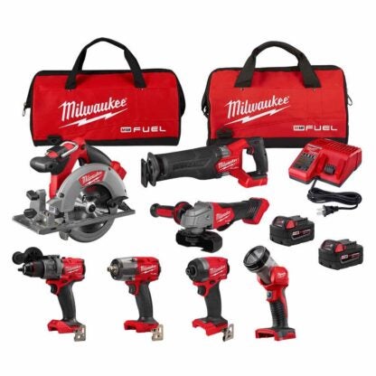 Milwaukee 3697-27 M18 Fuel 7-Tool Combo Kit