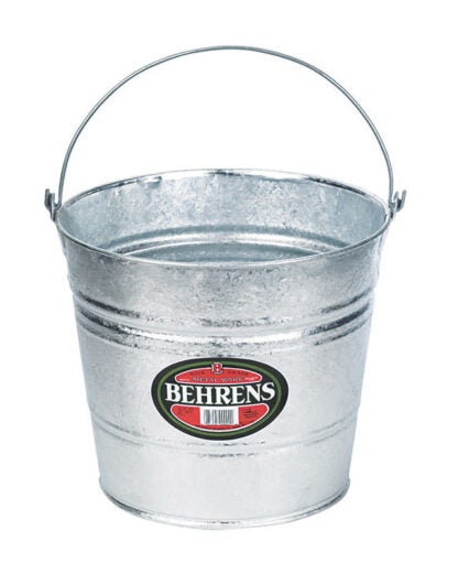 Behrens 1210 Hot Dipped Steel Pail 10 Quarts