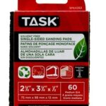 Task Tools SP64262 Solvent-Free ECO Single-Sided Sanding Pads, 60 Grit, 3-Pack