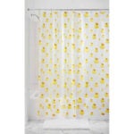 IDesign 72 in. H X 72 in. W Frost Ducks Shower Curtain Vinyl