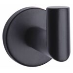 TAYMOR 04-2801BLK Robe Hook, Zinc, Matte, Wall Mount,1-3/4