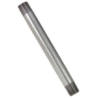 Aqua-Dynamic Galvanized Steel Nipple - Grey - Male Thread - 1/4" x 6