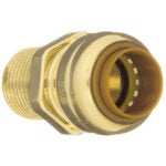 Aqua-Dynamic Male Adapter Coupling - Push-Fit X MIP - Lead-Free Brass - 3/4-in X 3/4-in Dia