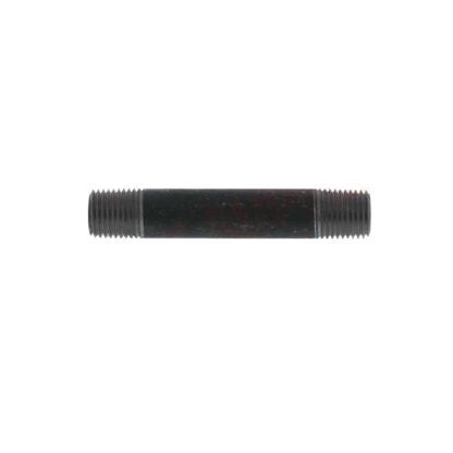 Aqua-Dynamic | Threaded Nipple - Steel - 1/4" X 3" - Black