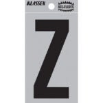 Klassen | Ree-Flects Reflective Letter Z - 2-in - Vinyl - Black and Silver