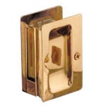 Taymor Pocket Door Lock, Brushed Brass 34-V580PB