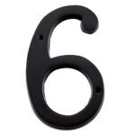 Taymor | Classic Number 6 - 6-in - Aluminum - Black