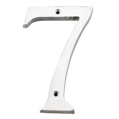 Taymor | Classic Number 7 - 6-in - Brushed Aluminum