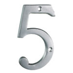 Taymor | Classic Number 5 - 4-in - Brushed Aluminum